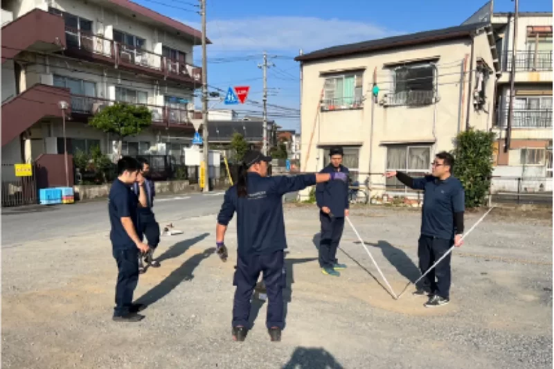画像：車庫整備